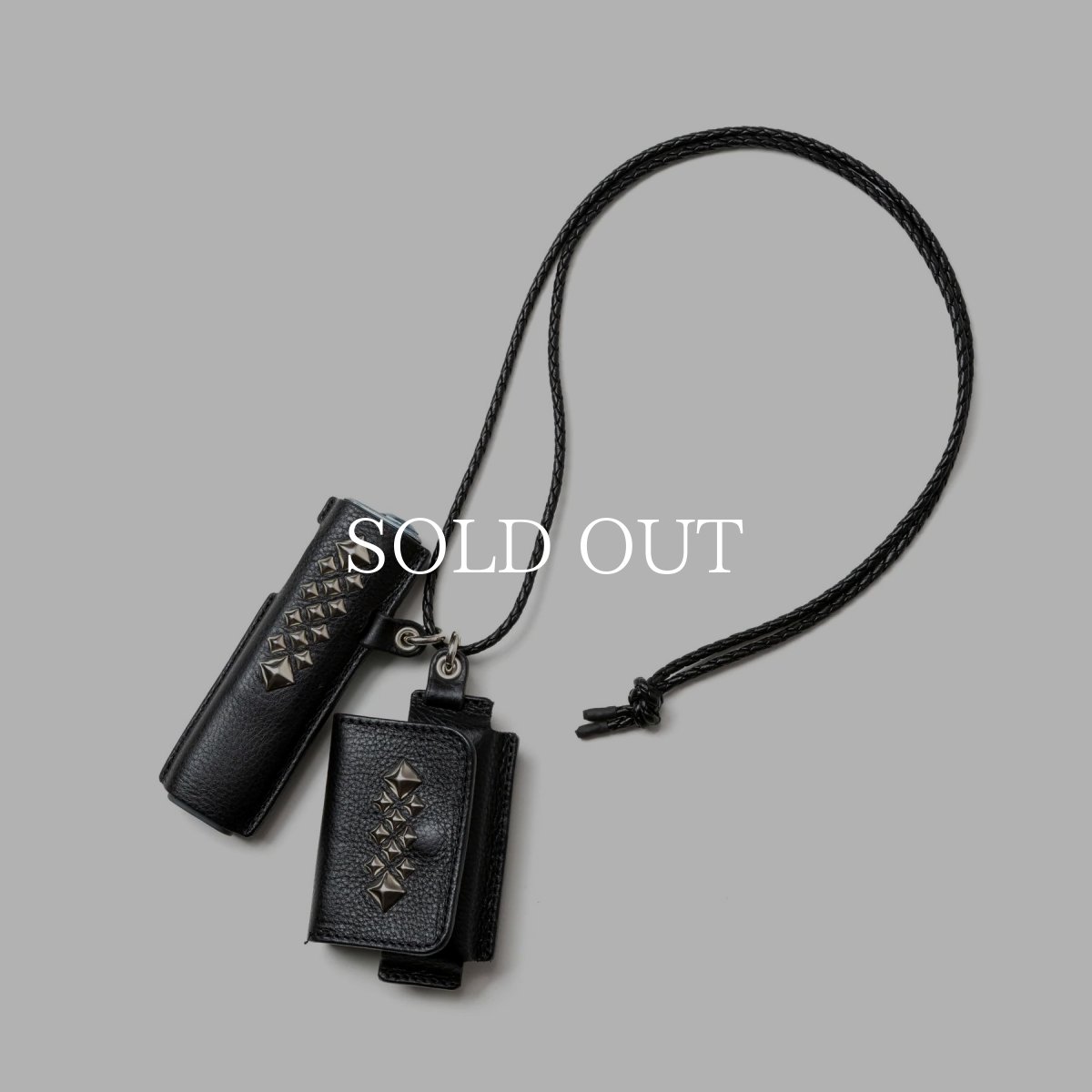 画像1: CALEE  STUDS LEATHER IQOS & HEAT STICK CASE (1)