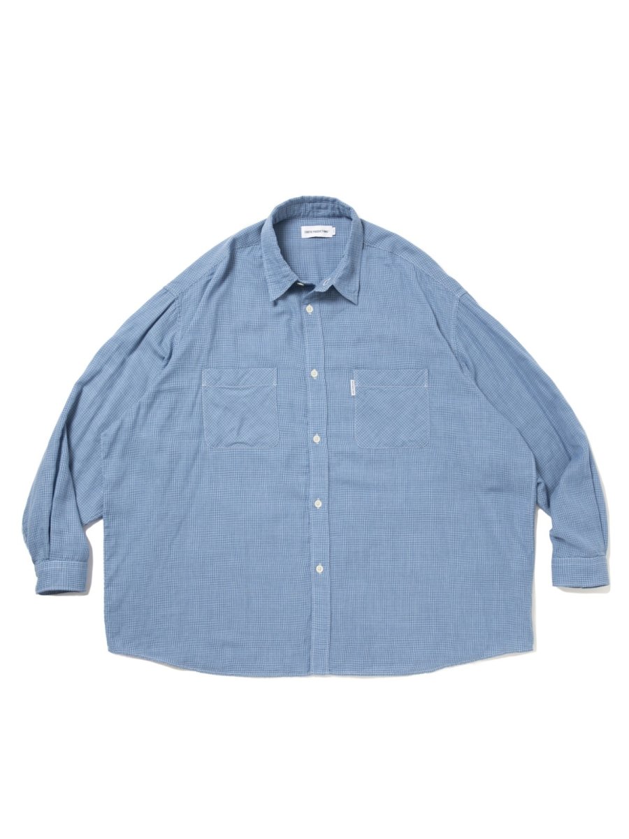 画像1: COOTIE   Double Gauze Check Oversized L/S Shirts (1)