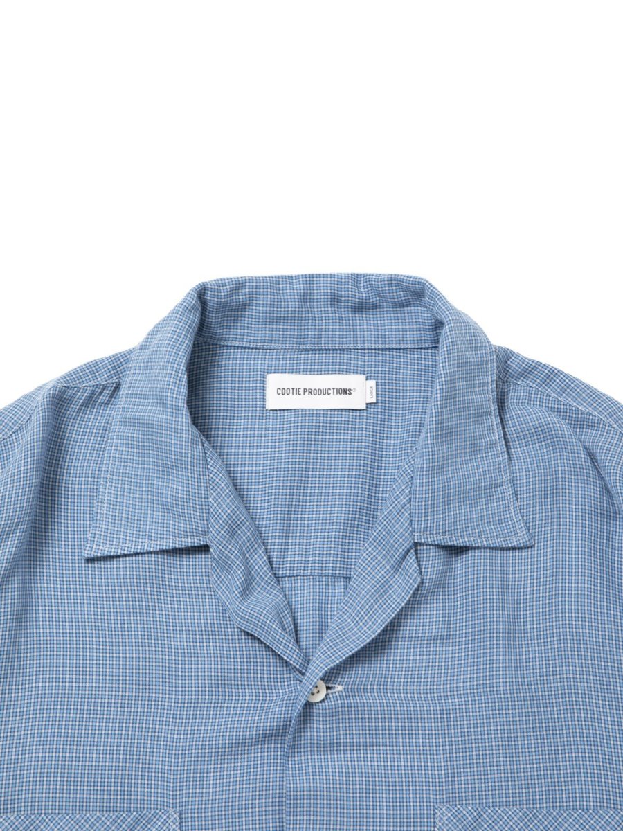 画像3: COOTIE   Double Gauze Check Open Collar L/S Shirts (3)