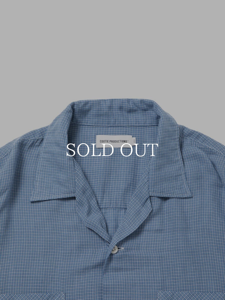 画像3: COOTIE PRODUCTIONS   Double Gauze Check Open Collar L/S Shirts (3)