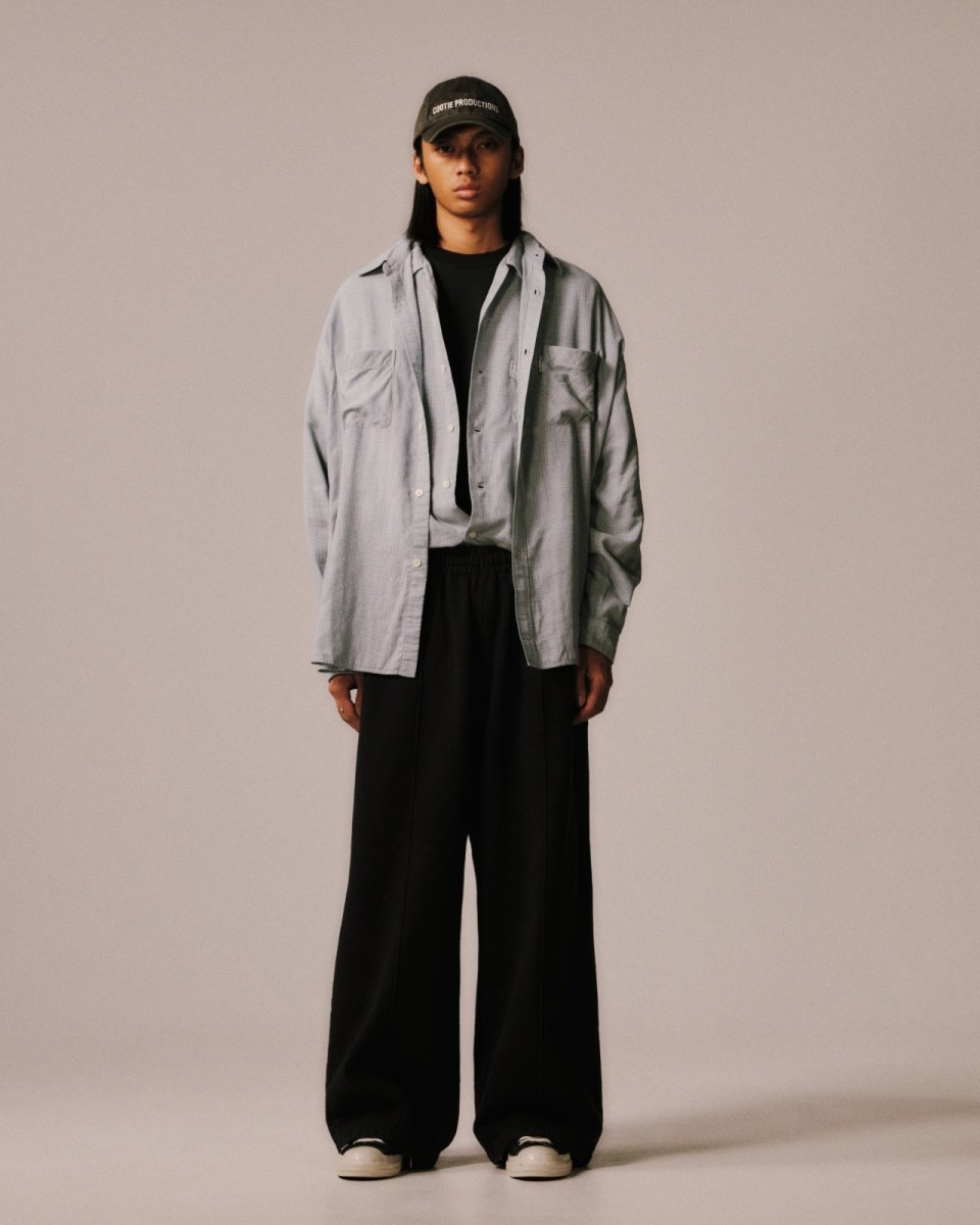画像7: COOTIE   Double Gauze Check Oversized L/S Shirts (7)