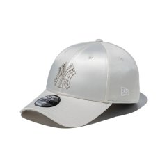 画像1: NEW ERA   9FORTY White Day Rhinestone ラインストーン ニューヨーク・ヤンキース クローム (1)