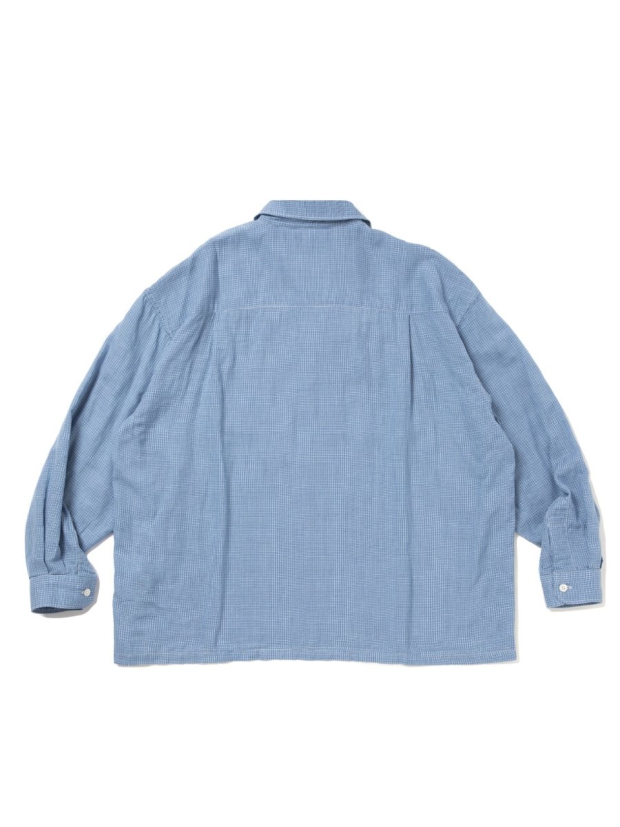画像2: COOTIE   Double Gauze Check Open Collar L/S Shirts (2)