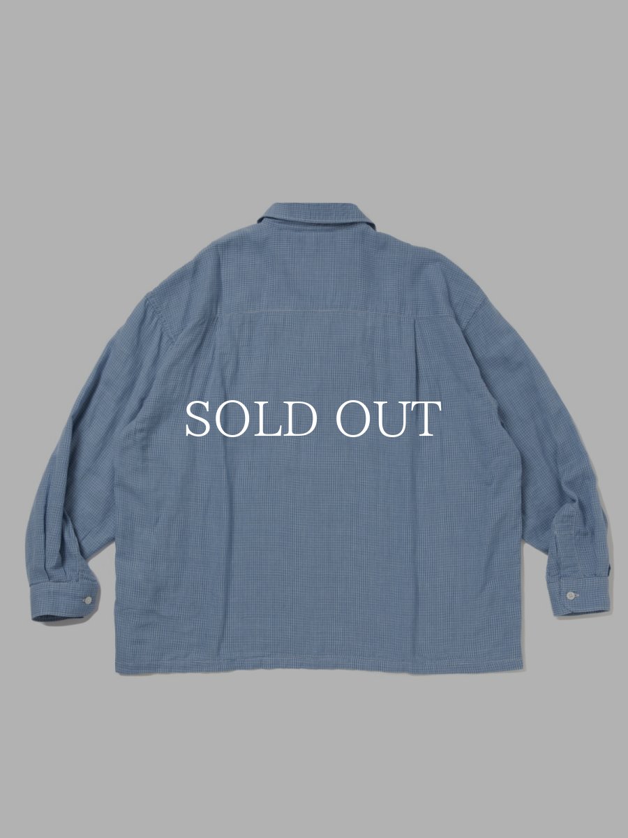 画像2: COOTIE PRODUCTIONS   Double Gauze Check Open Collar L/S Shirts (2)