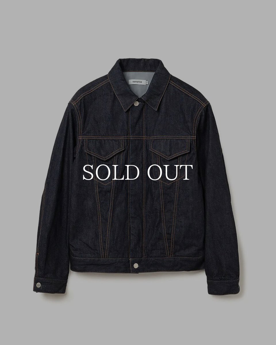 画像1: nonnative  TRUCKER BLOUSON COTTON 11.5oz DENIM OW WITH WINDSTOPPER? (1)