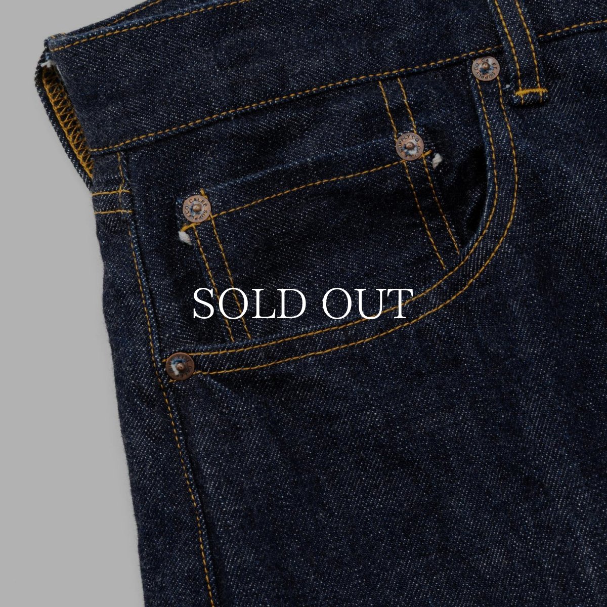 画像4: CALEE  VINTAGE REPRODUCT DENIM PANTS (4)