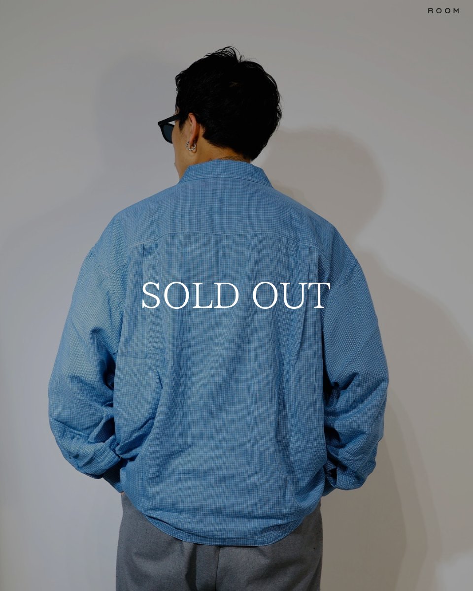 画像5: COOTIE PRODUCTIONS   Double Gauze Check Open Collar L/S Shirts (5)