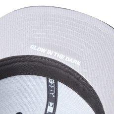 画像9: NEW ERA  59FIFTY MLB Glow in the Dark ロサンゼルス・ドジャース ブラック (9)