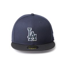 画像3: NEW ERA  59FIFTY MLB Glow in the Dark ロサンゼルス・ドジャース ネイビー/ブラック (3)