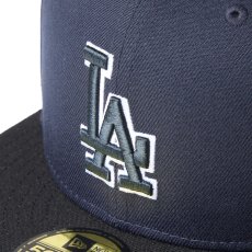 画像8: NEW ERA  59FIFTY MLB Glow in the Dark ロサンゼルス・ドジャース ネイビー/ブラック (8)