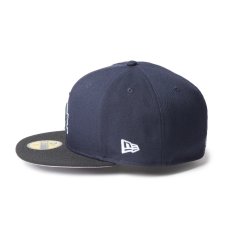 画像2: NEW ERA  59FIFTY MLB Glow in the Dark ロサンゼルス・ドジャース ネイビー/ブラック (2)