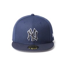 画像2: NEW ERA  59FIFTY MLB Glow in the Dark ニューヨーク・ヤンキース ネイビー/ナイトシフトネイビー (2)