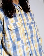 画像6: BOW WOW  UNIQUE POCKET CHECKED FLANNEL SHIRT AGED (6)