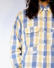 画像5: BOW WOW  UNIQUE POCKET CHECKED FLANNEL SHIRT AGED (5)