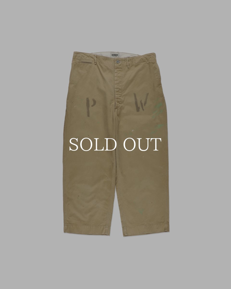 画像1: BOW WOW  PW 41 KHAKI TROUSERS AGED (1)