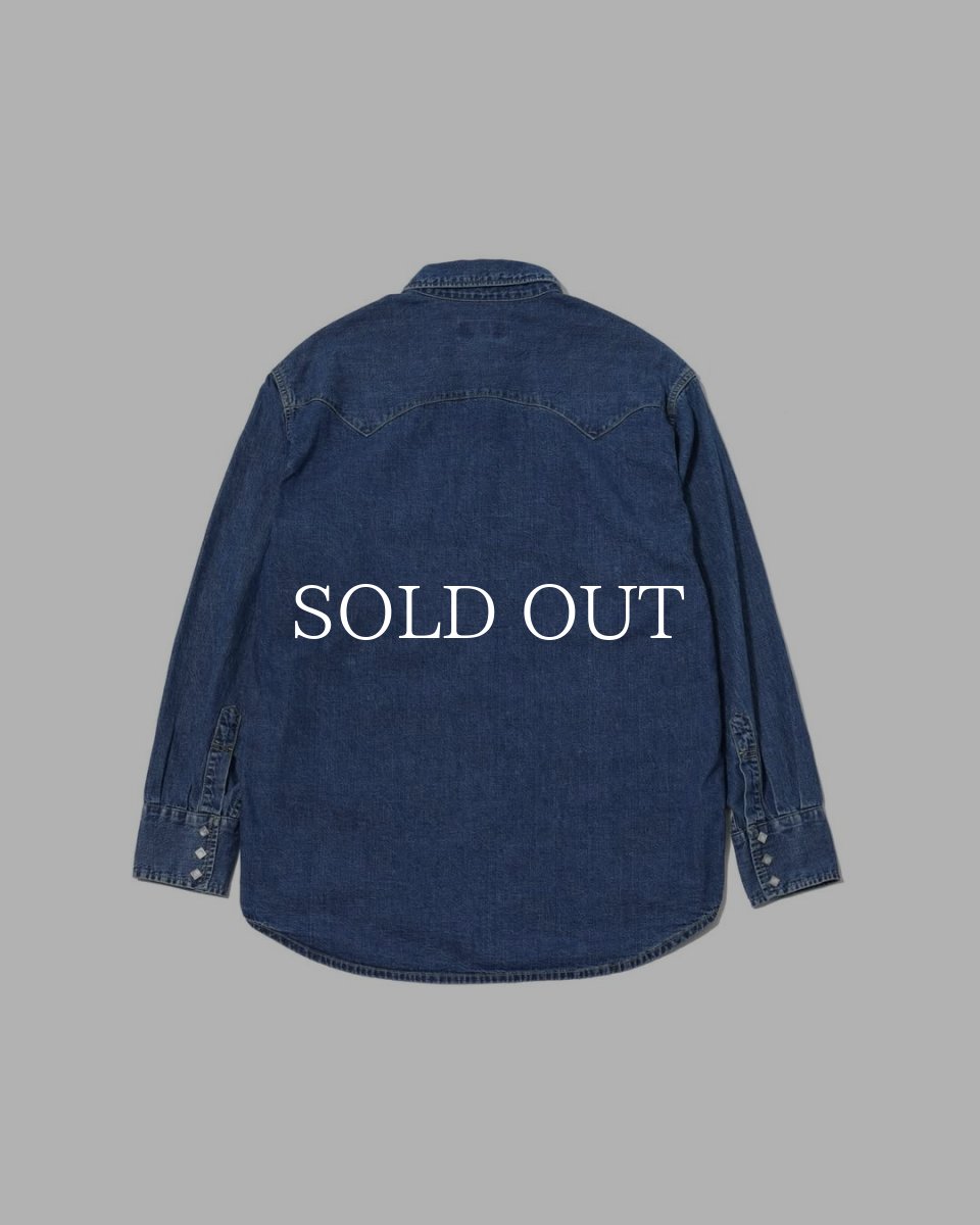 画像2: MASSES  DENIM SHIRT H.WASH (2)