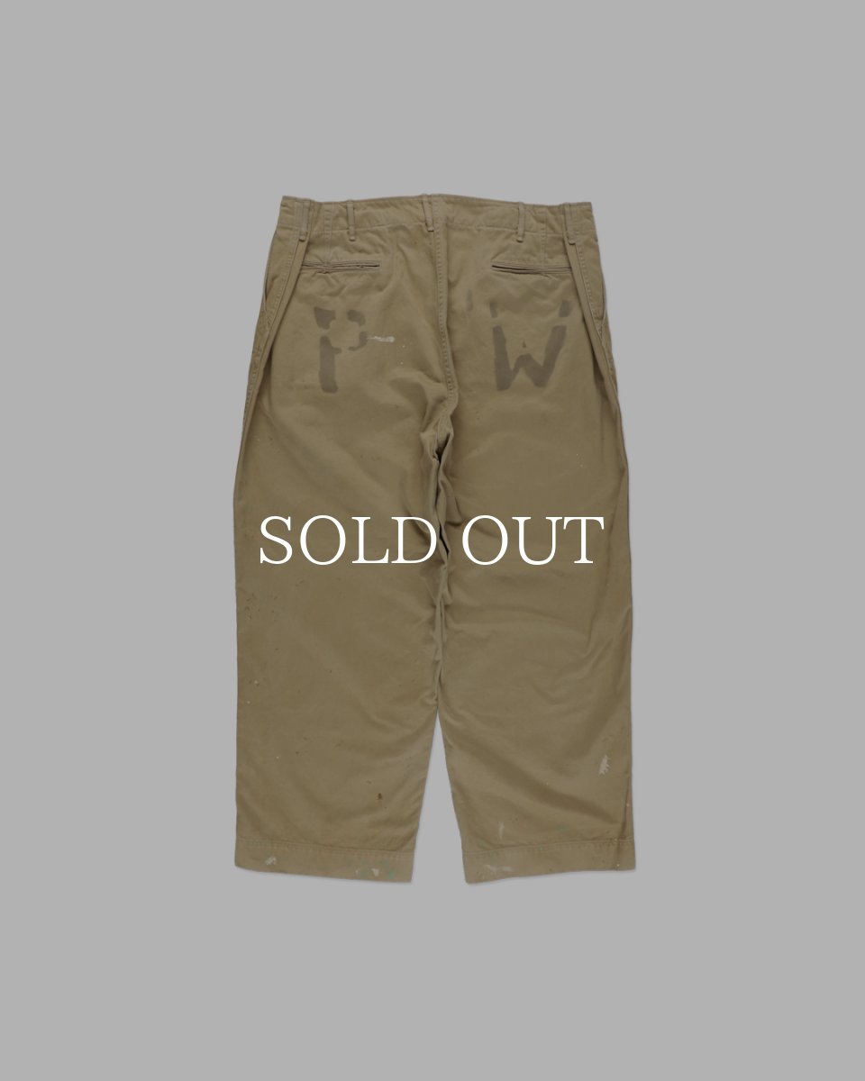 画像2: BOW WOW  PW 41 KHAKI TROUSERS AGED (2)