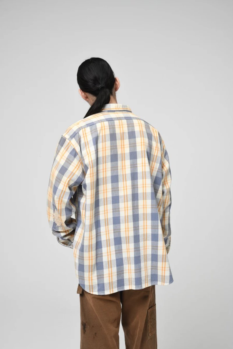画像33: BOW WOW  UNIQUE POCKET CHECKED FLANNEL SHIRT AGED (33)