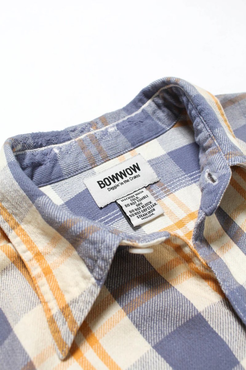 画像8: BOW WOW  UNIQUE POCKET CHECKED FLANNEL SHIRT AGED (8)