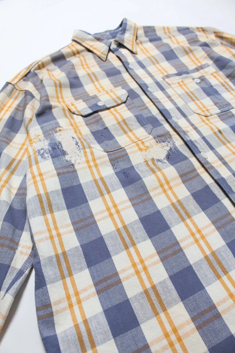画像15: BOW WOW  UNIQUE POCKET CHECKED FLANNEL SHIRT AGED (15)