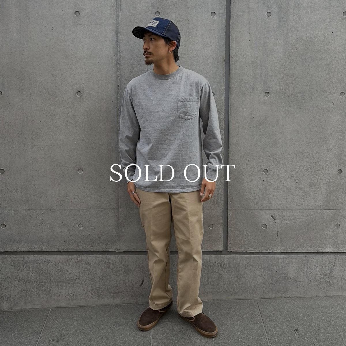 画像3: STANDARD CALIFORNIA  SD Heavyweight Pocket Long Sleeve T Vintage Wash (3)