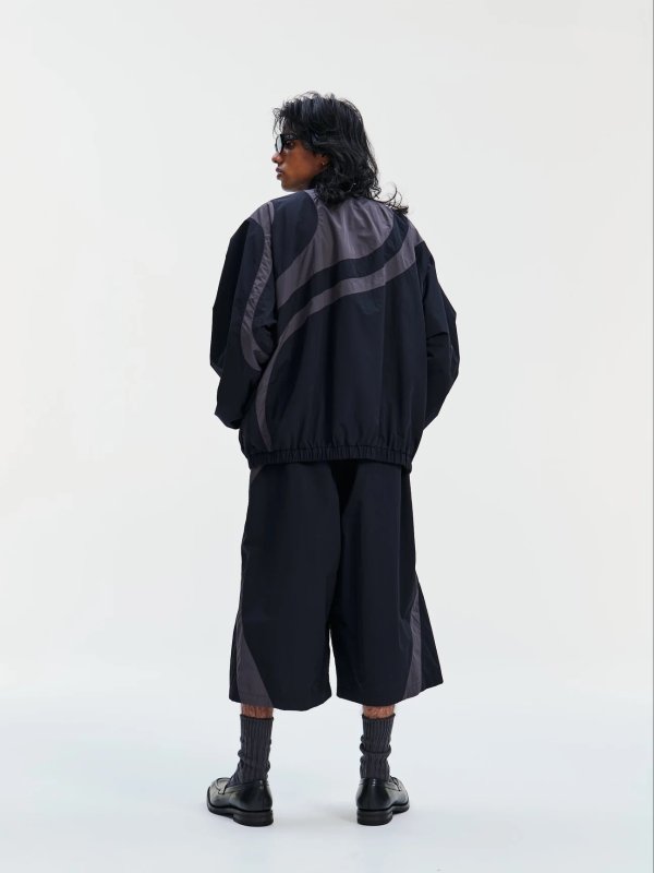 COOTIE PRODUCTIONS Nylon Paneling Shin Cut Wide Track Pants CTE
