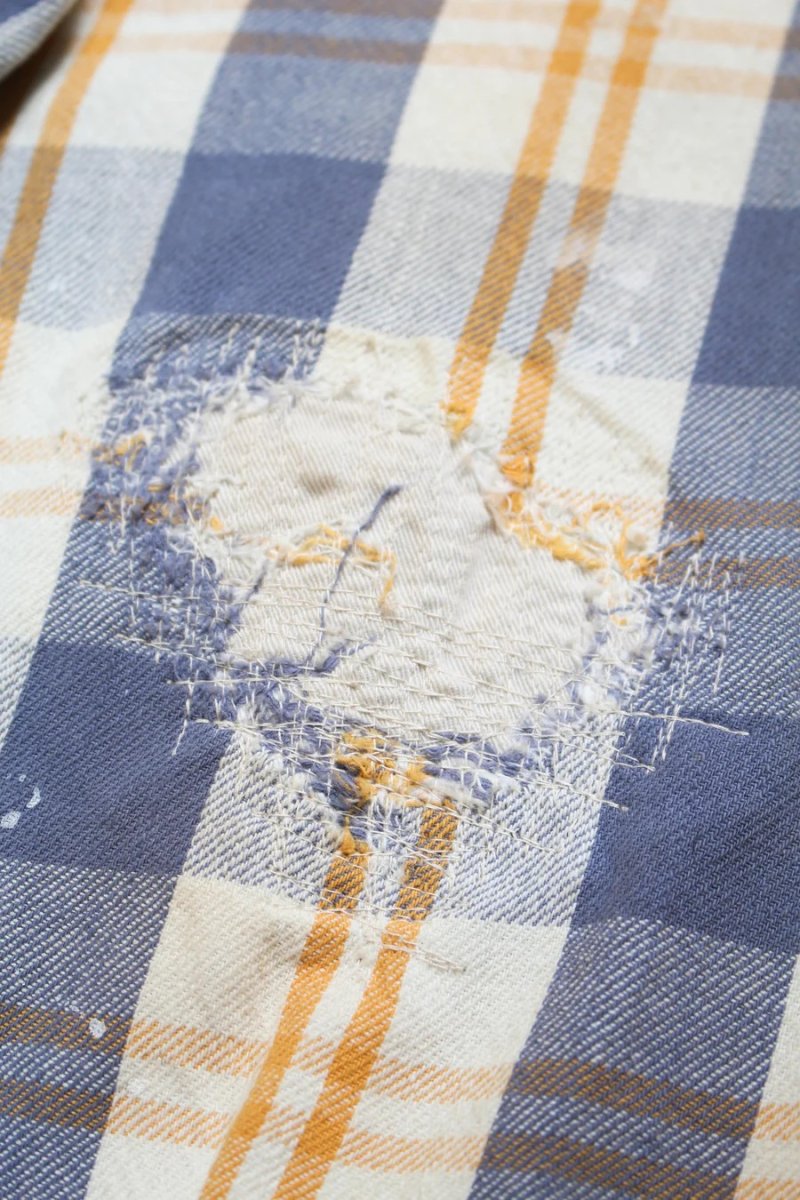 画像26: BOW WOW  UNIQUE POCKET CHECKED FLANNEL SHIRT AGED (26)