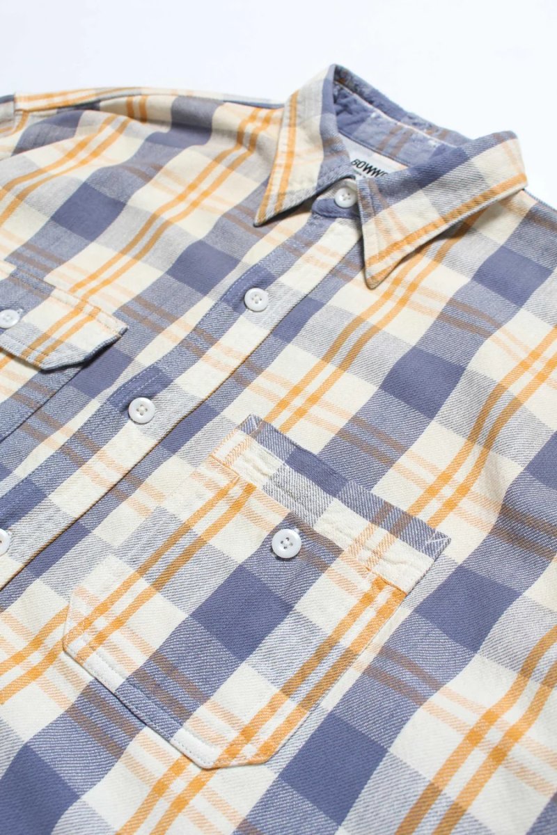 画像18: BOW WOW  UNIQUE POCKET CHECKED FLANNEL SHIRT AGED (18)