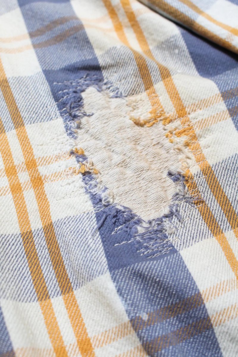 画像29: BOW WOW  UNIQUE POCKET CHECKED FLANNEL SHIRT AGED (29)