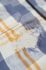 画像17: BOW WOW  UNIQUE POCKET CHECKED FLANNEL SHIRT AGED (17)
