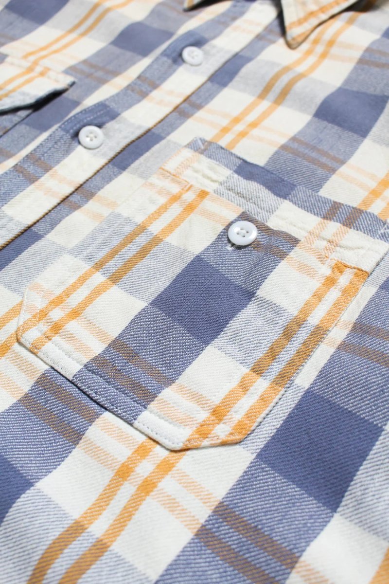 画像19: BOW WOW  UNIQUE POCKET CHECKED FLANNEL SHIRT AGED (19)