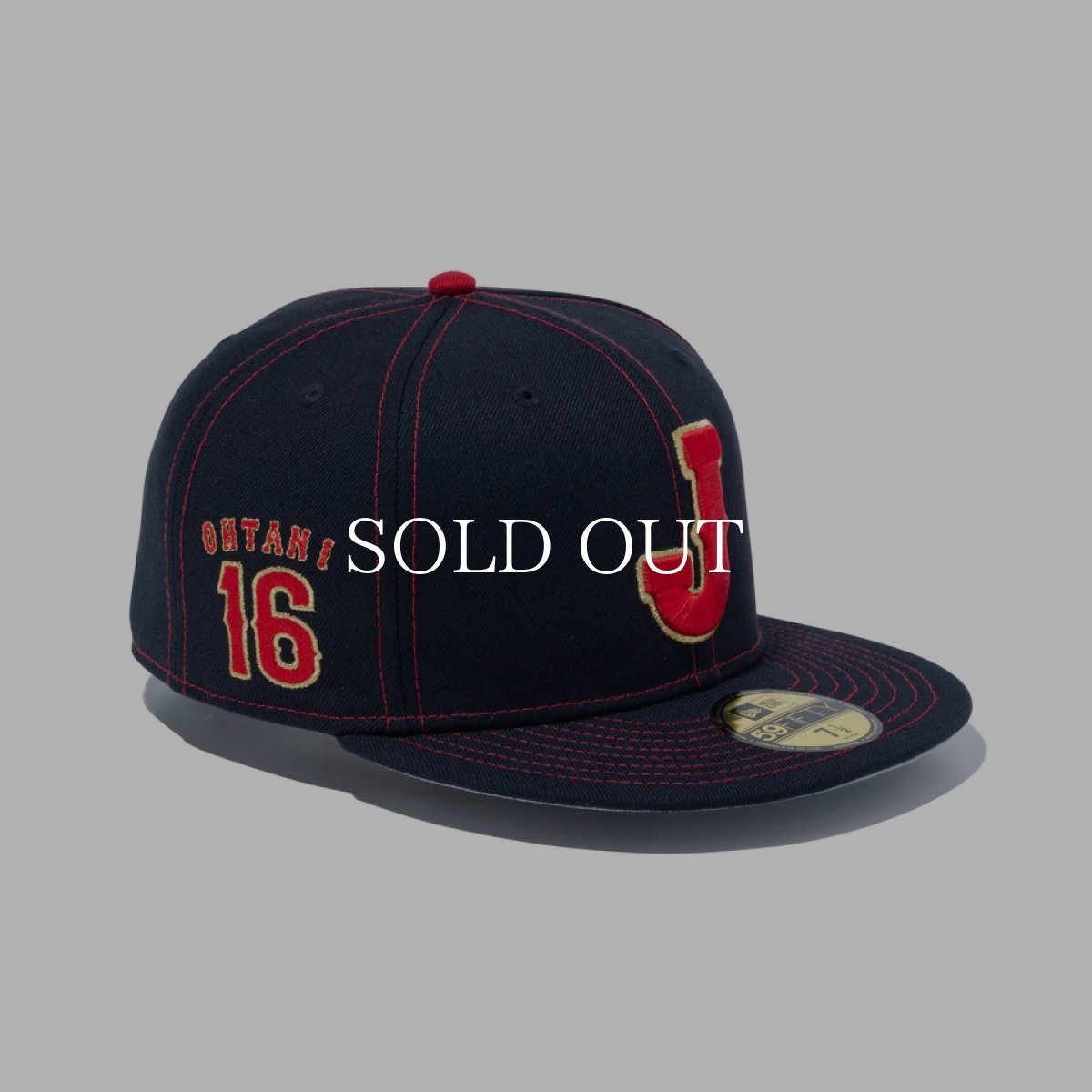 画像1: NEW ERA  59FIFTY 2026 World Baseball Classic Samurai Japan Players OHTANI 16 ネイビー (1)
