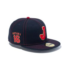 画像1: NEW ERA  59FIFTY 2026 World Baseball Classic Samurai Japan Players OHTANI 16 ネイビー (1)