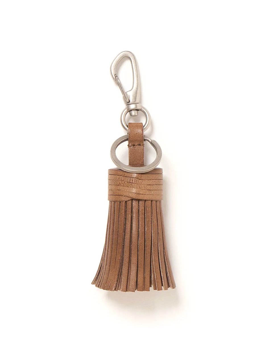 画像1: hobo  TASSEL KEY RING with HORSE LEATHER (1)