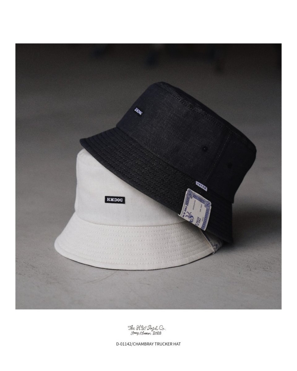 画像18: THE H.W.DOG&CO.  CHAMBRAY TRUCKER  HAT (18)