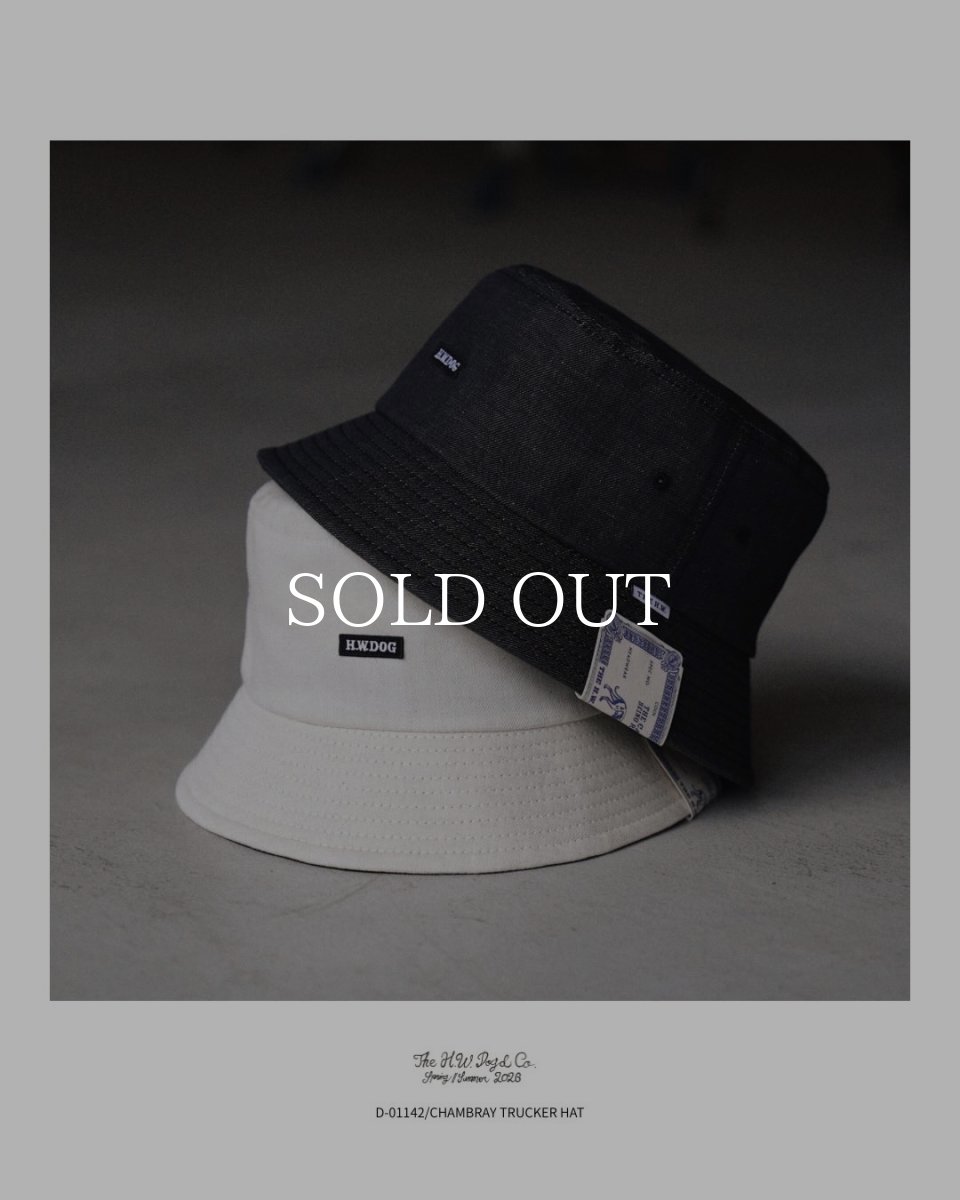 画像18: THE H.W.DOG&CO.  CHAMBRAY TRUCKER  HAT (18)