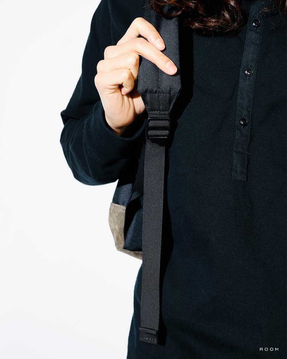 画像4: hobo  DAYPACK 17L POLYESTER OXFORD CORDURA® with PIG SUEDE (4)