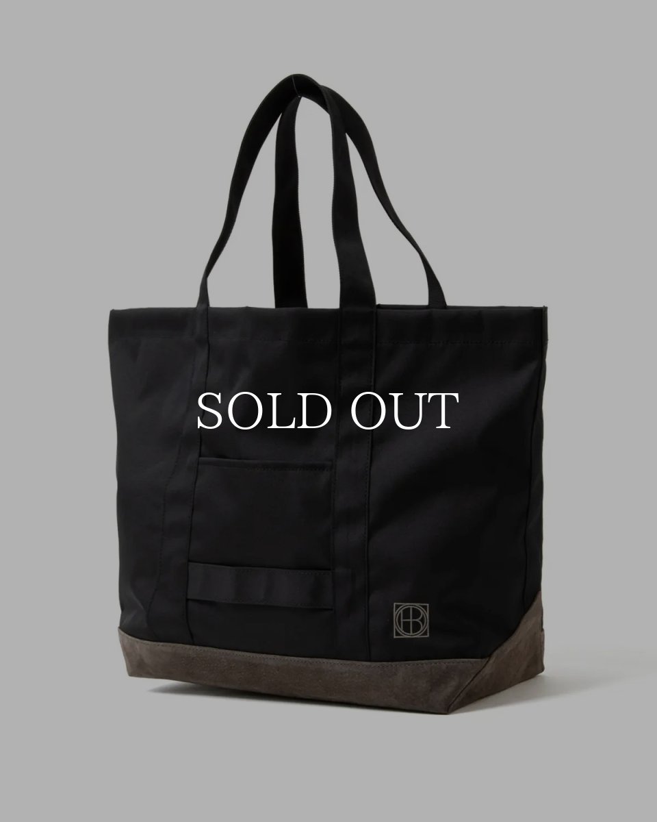 画像1: hobo  TOTE BAG POLYESTER OXFORD CORDURA® with PIG SUEDE (1)