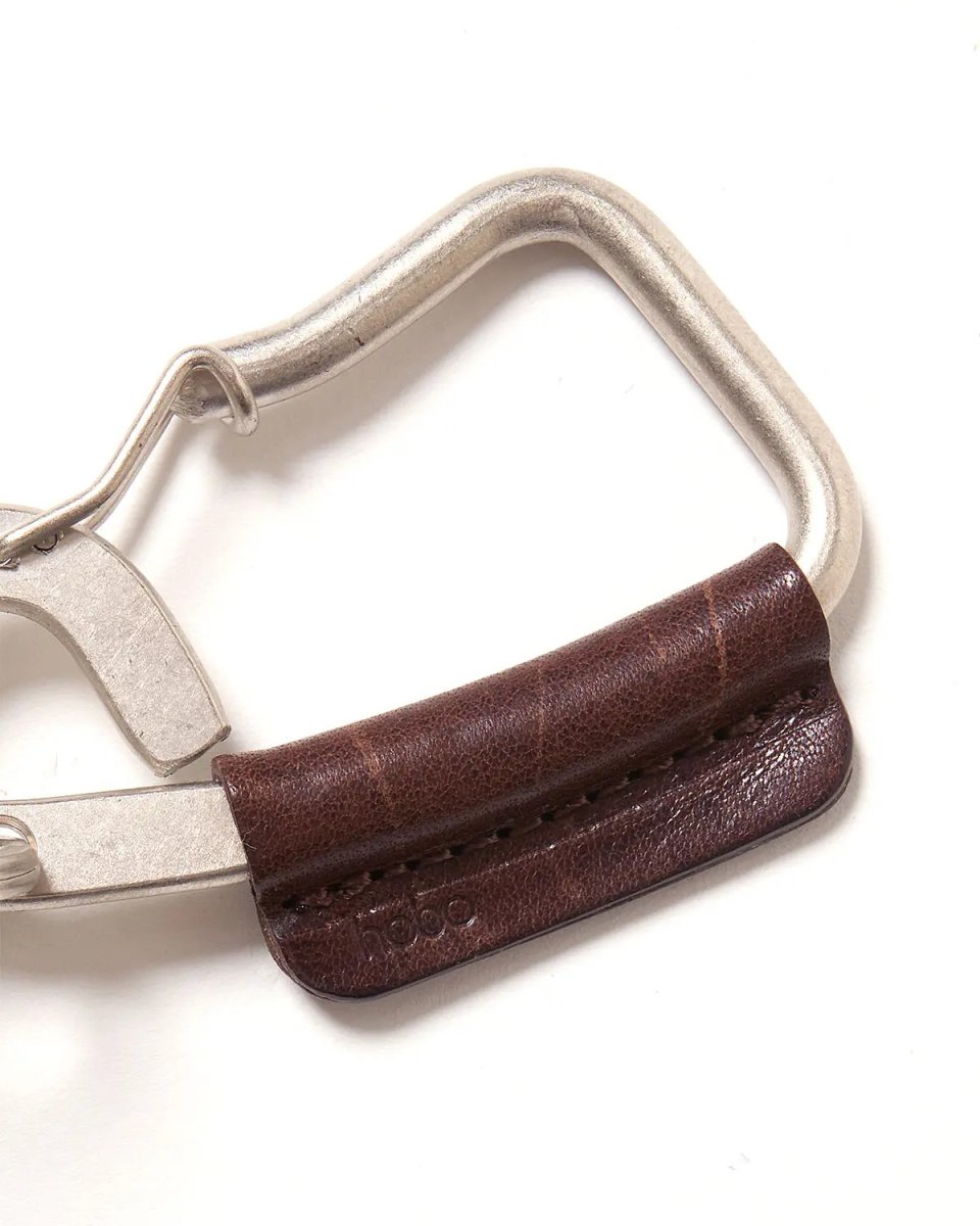 画像4: hobo  CARABINER KEY RING with HORSE LEATHER (4)
