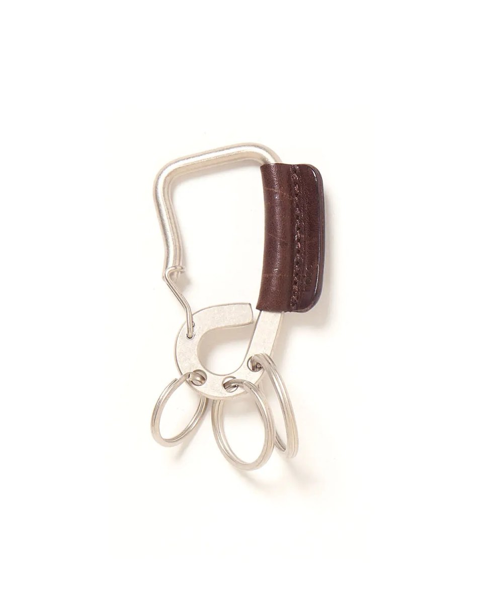 画像3: hobo  CARABINER KEY RING with HORSE LEATHER (3)