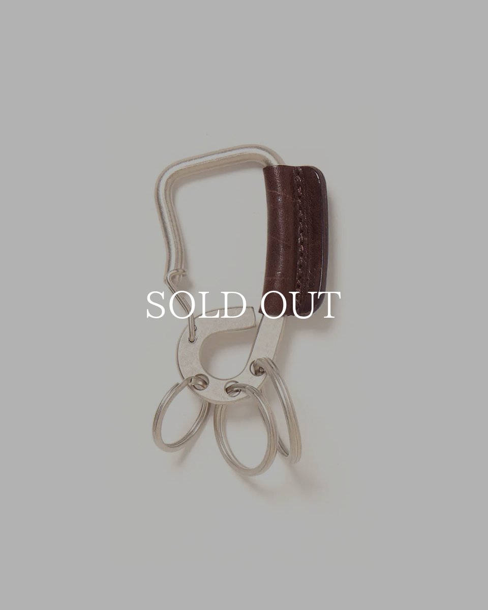 画像3: hobo  CARABINER KEY RING with HORSE LEATHER (3)