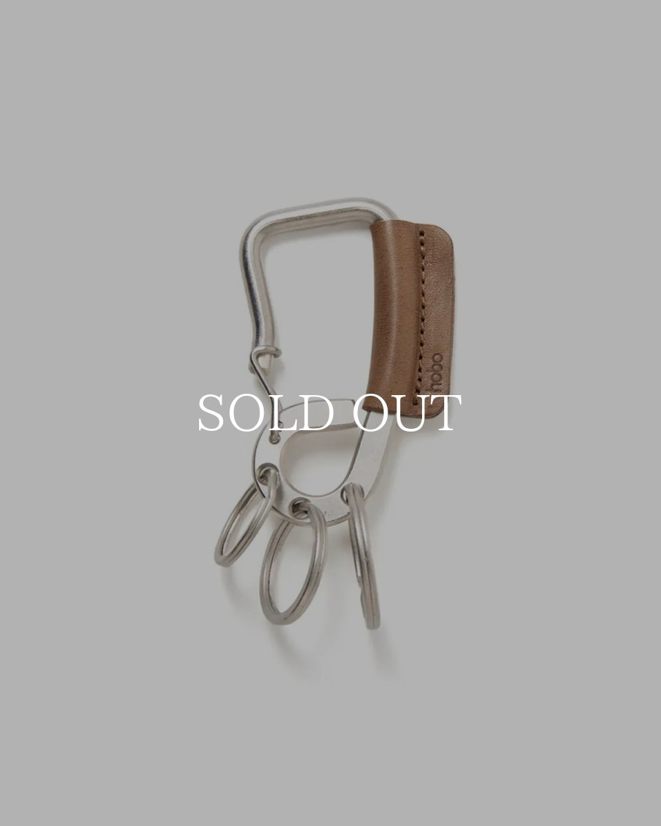 画像2: hobo  CARABINER KEY RING with HORSE LEATHER (2)