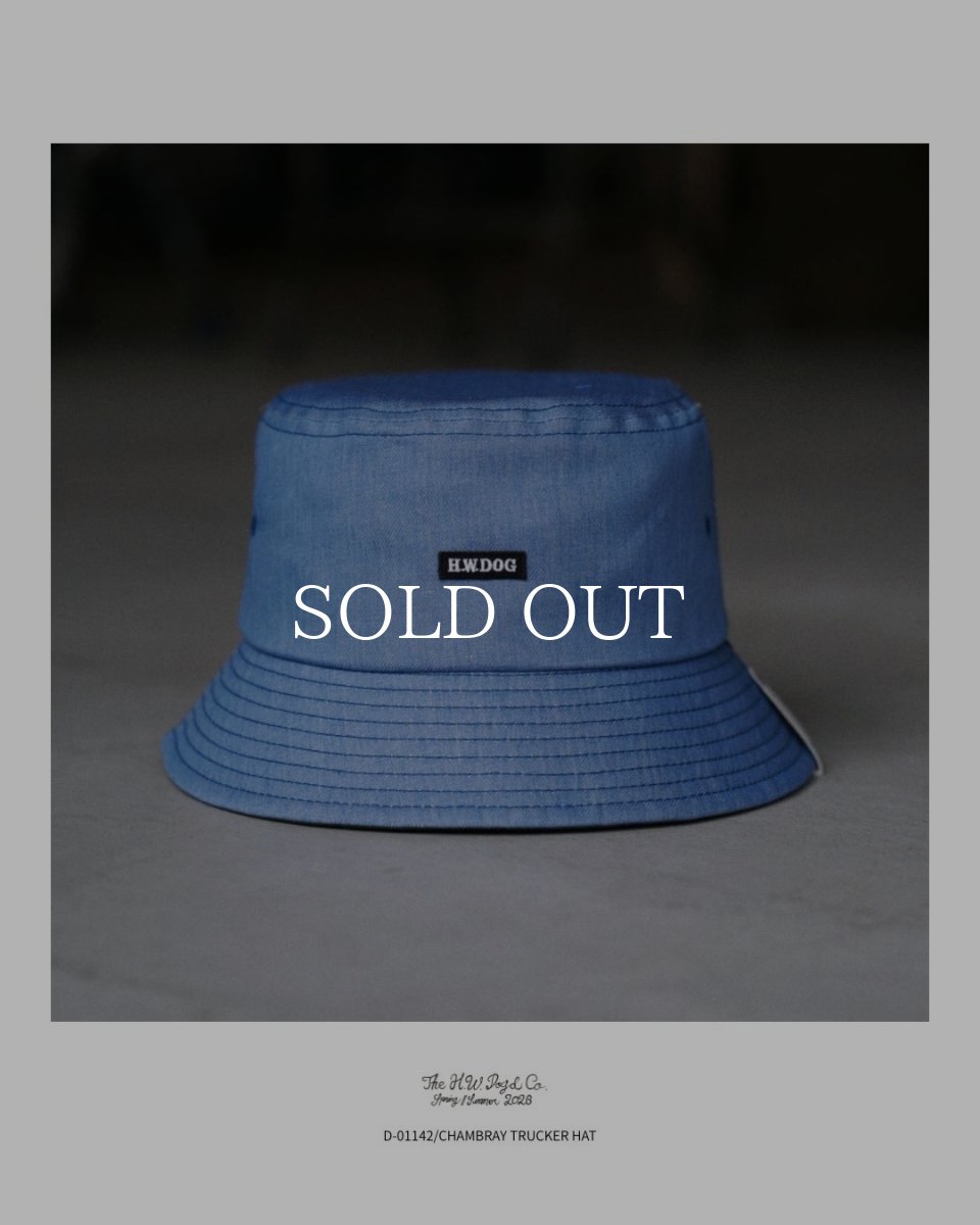 画像19: THE H.W.DOG&CO.  CHAMBRAY TRUCKER  HAT (19)