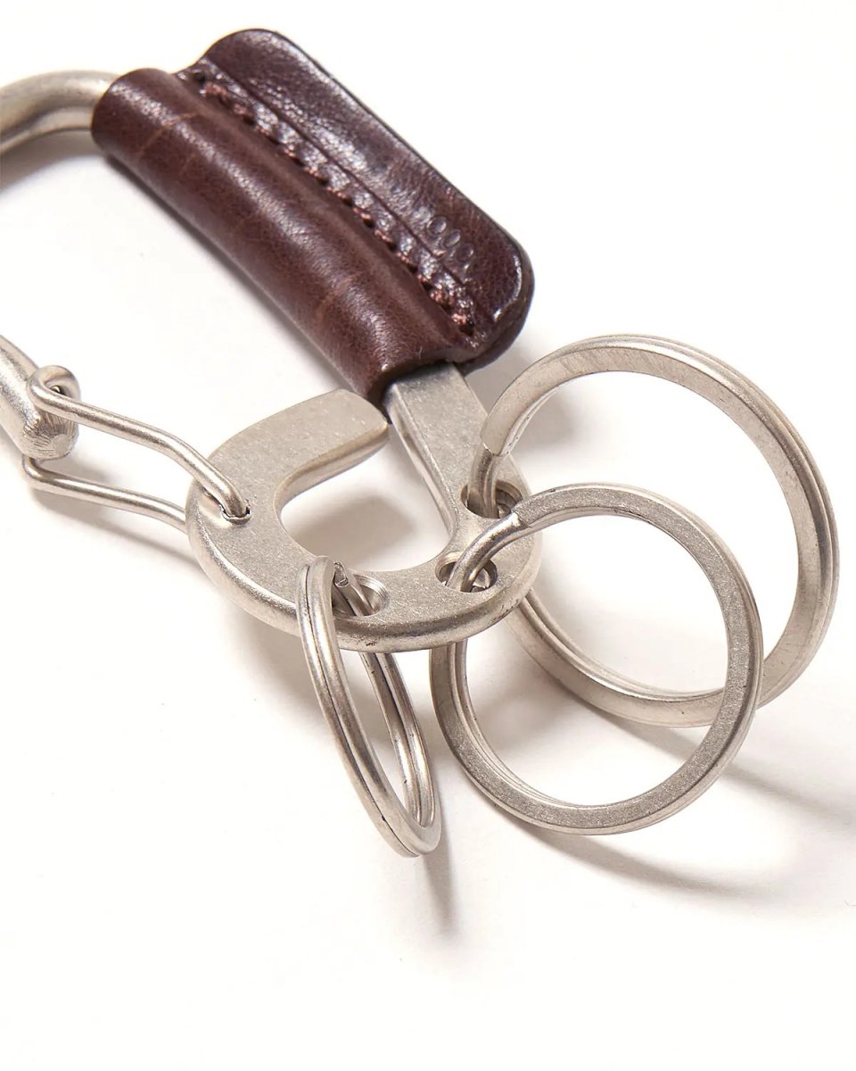 画像5: hobo  CARABINER KEY RING with HORSE LEATHER (5)