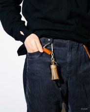 画像2: hobo  TASSEL KEY RING with HORSE LEATHER (2)
