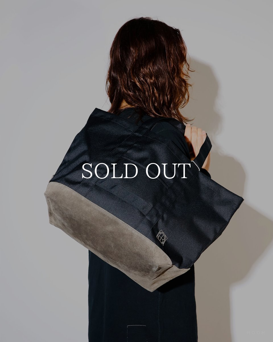 画像2: hobo  TOTE BAG POLYESTER OXFORD CORDURA® with PIG SUEDE (2)