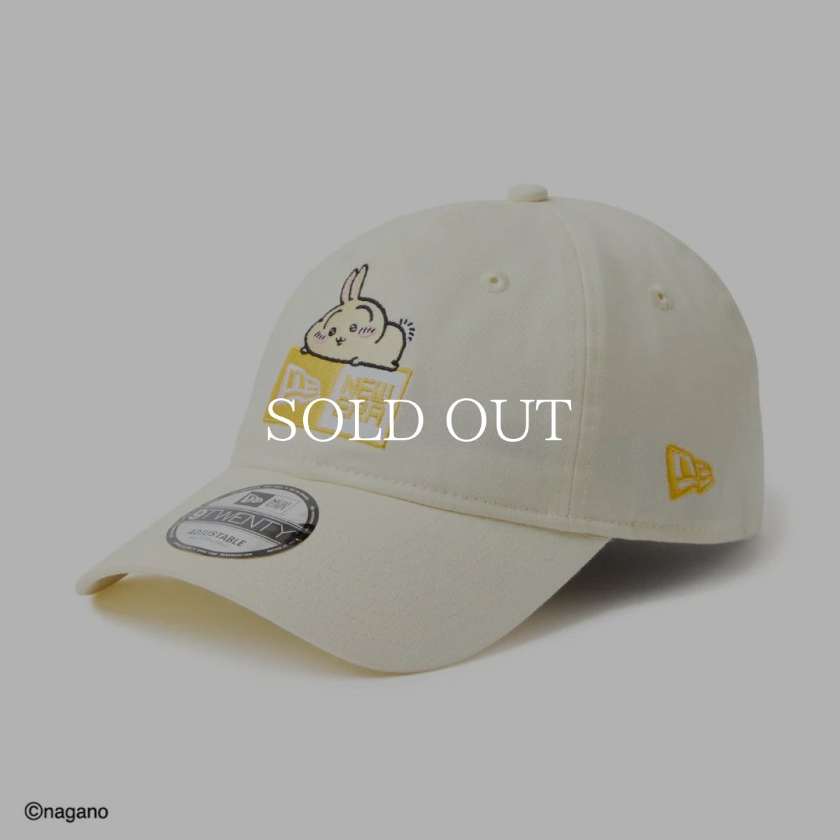 画像1: NEW ERA  9TWENTY ちいかわ / ボックスロゴ うさぎ ストーン (1)