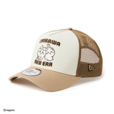 画像1: NEW ERA   9FORTY A-Frame トラッカー ちいかわ / ハチワレ・うさぎ カーキ (1)
