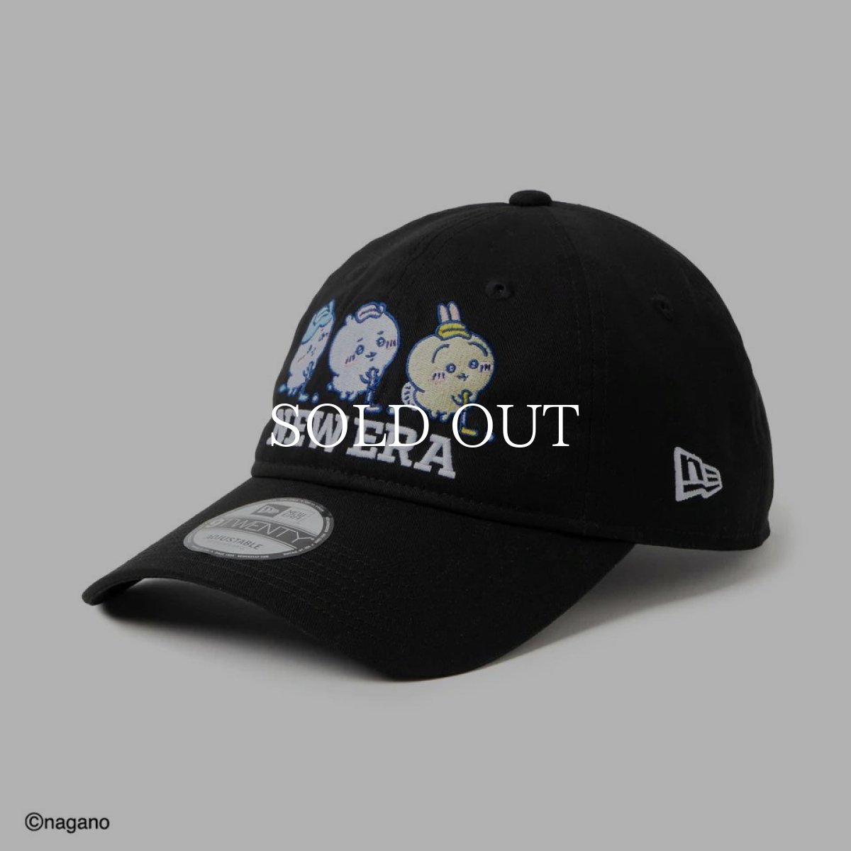 画像1: NEW ERA  9TWENTY ロングバイザー ちいかわ / ちいかわ・ハチワレ・うさぎ ブラック | ゴルフ (1)