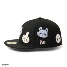 画像2: NEW ERA  59FIFTY ちいかわ / キャラALL OVER ブラック (2)